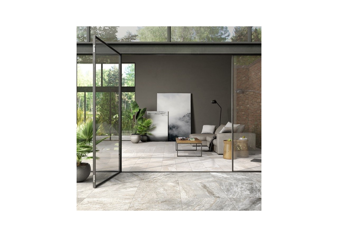 Quarzo 60x60 Blanc - Carrelage intérieur en Grès Cérame avec pâte colorée (GM) Rectifié - 8200970