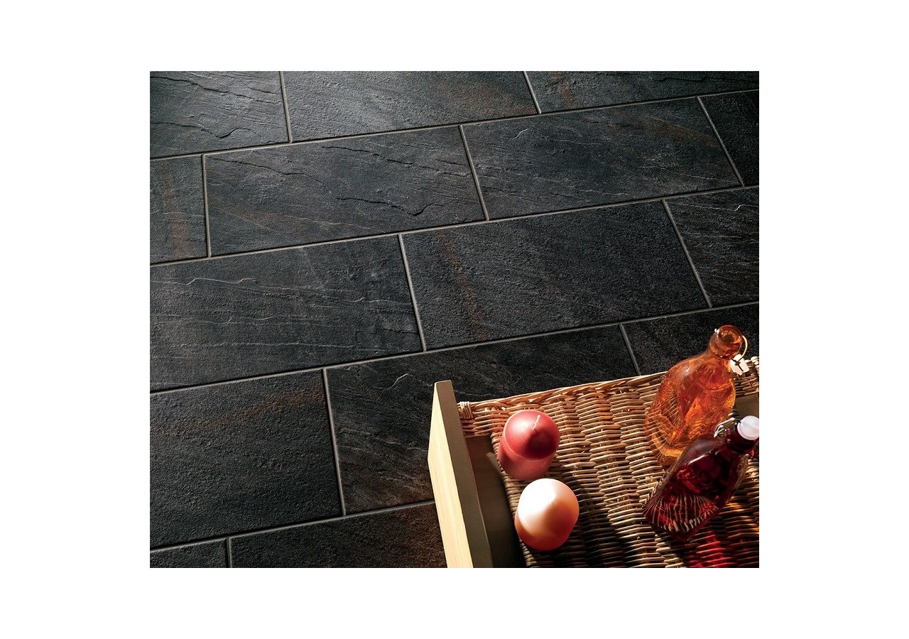 Quarzo 60x60 Noir - Carrelage intérieur en Grès Cérame avec pâte colorée (GM) Rectifié - 8201000