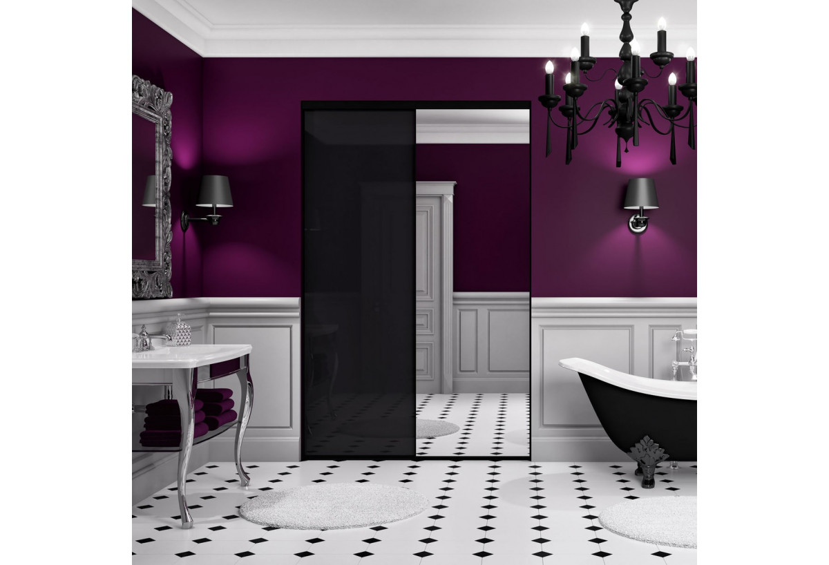 Façade de placard 2 portes coulissante So glam laqué - Kazed : Confort'Mat