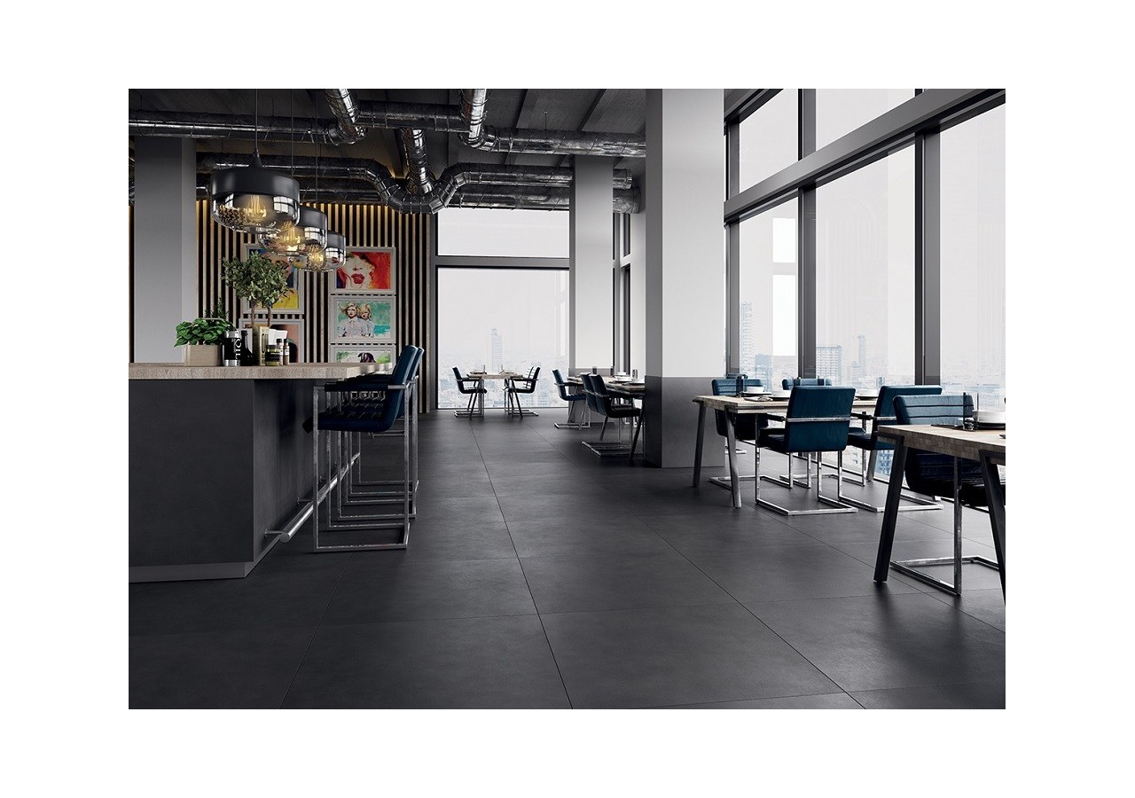 Rivestiti 60x120 Noir - Carrelage intérieur en Grès Cérame avec pâte colorée (GM) Rectifié - 8200241
