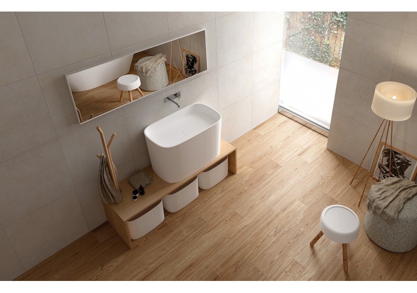 Tela 20x120 Mélèze - Carrelage intérieur en Grès Cérame avec pâte colorée (GM) Rectifié - 8200413