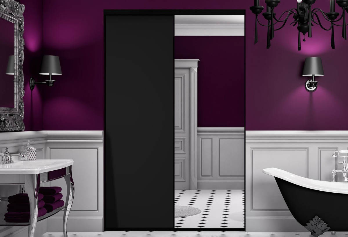 Façade de placard 2 portes coulissante So glam mat - Kazed : Confort'Mat