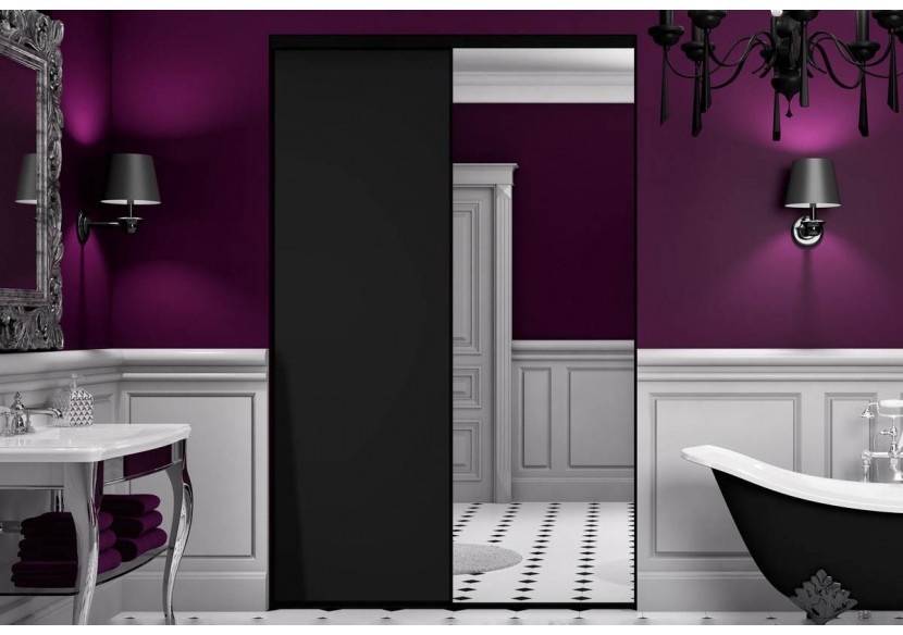 Façade de placard 2 portes coulissante So glam mat - Kazed : Confort'Mat