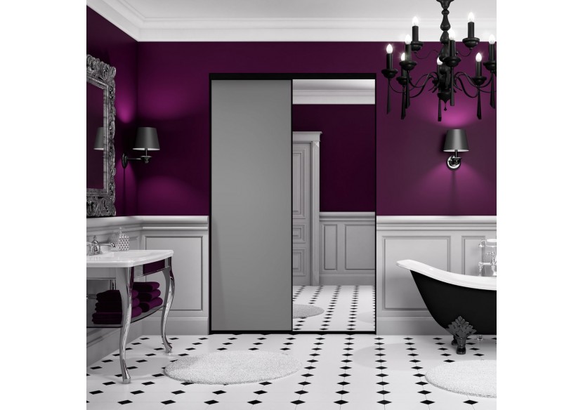 Façade de placard 2 portes coulissante So glam mat - Kazed : Confort'Mat