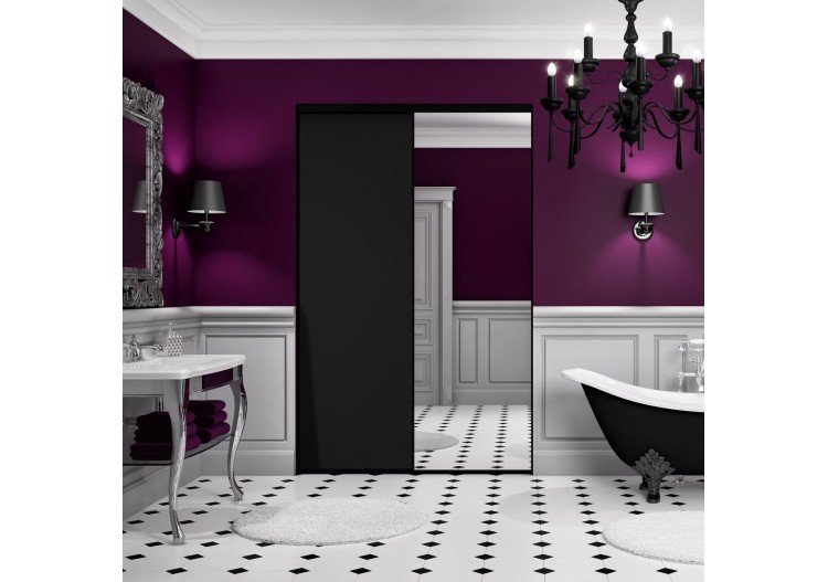 Façade de placard 2 portes coulissante So glam mat - Kazed : Confort'Mat 2