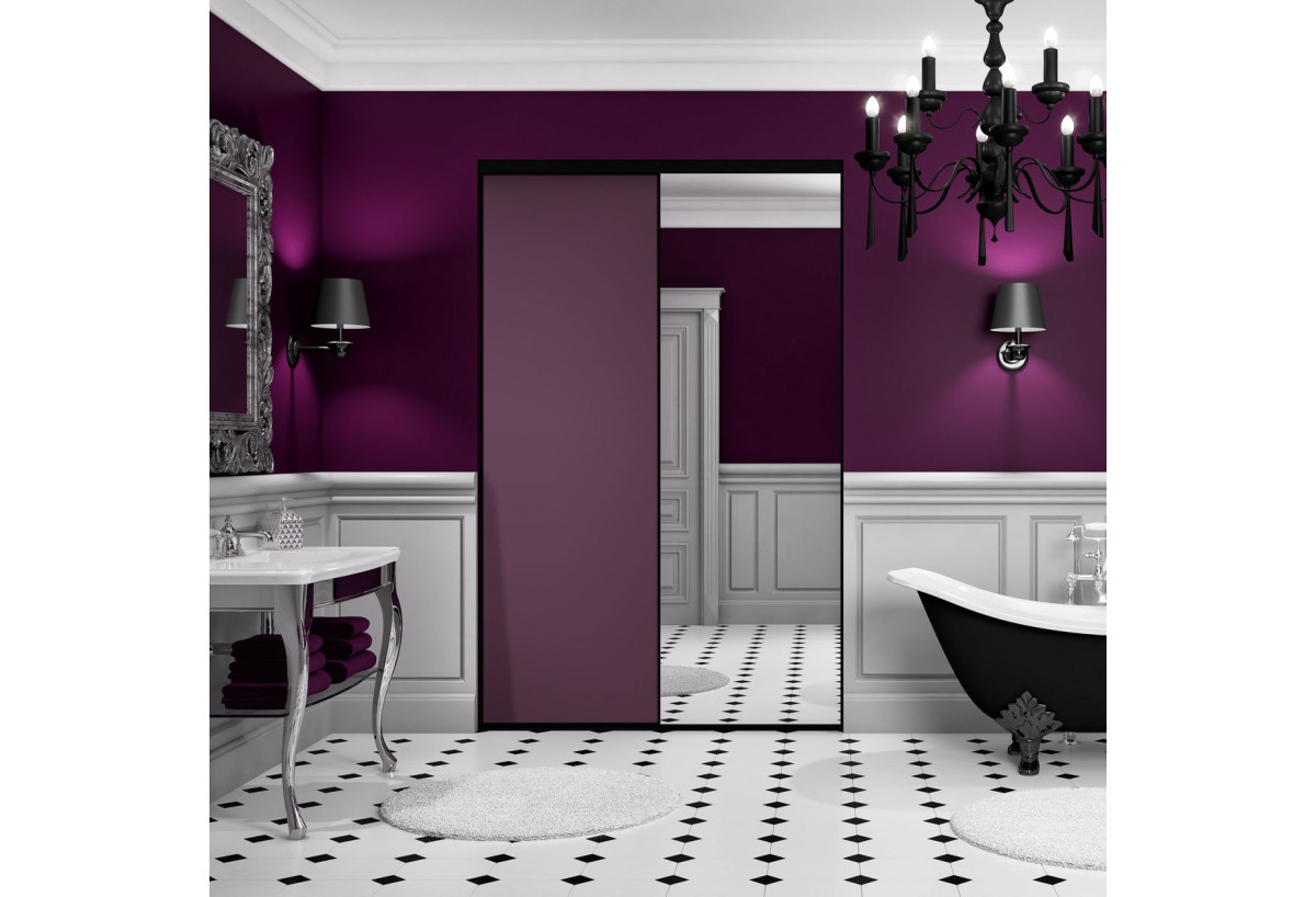 Façade de placard 2 portes coulissante So glam mat - Kazed : Confort'Mat