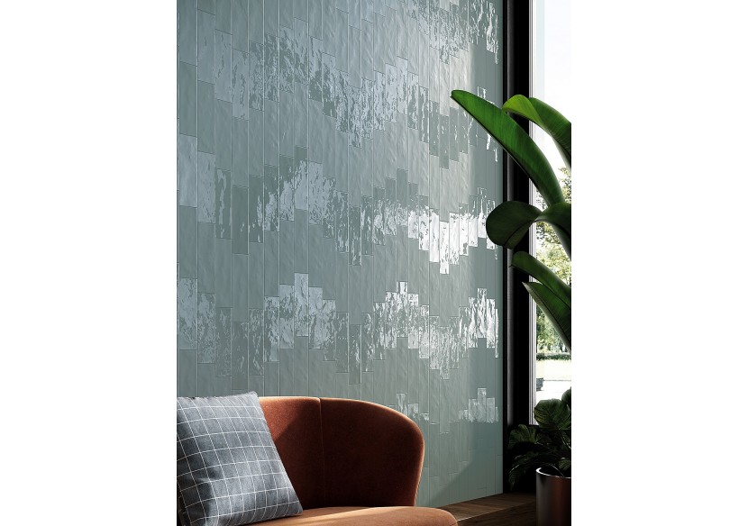 Atmosfera 8,2x25 Talc - Carrelage intérieur en Grès Cérame émaillé (GS) Brillant - 7200171