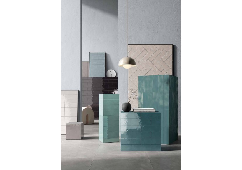 Atmosfera 8,2x25 Talc - Carrelage intérieur en Grès Cérame émaillé (GS) Brillant - 7200171