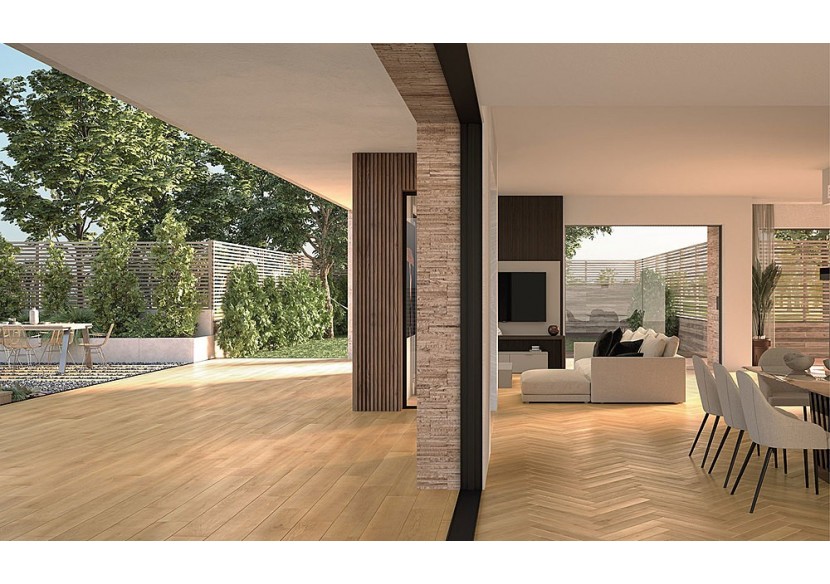 Albero 40x120 Érable - Carrelage extérieur en Grès Cérame avec pâte colorée (GM) Rectifié antidérapant - 8200243