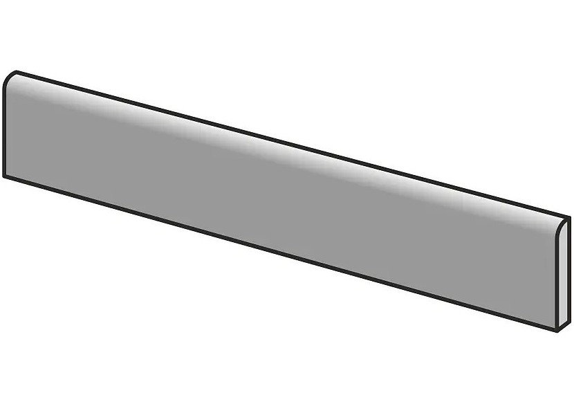Liscio 7,5x60 Gris - Plinthe en Grès Cérame avec pâte colorée (GM) Rectifié - 8200633