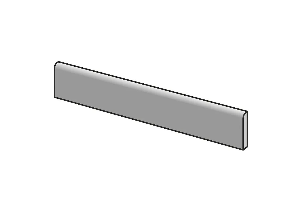Quarzo 7,5x60 Gris - Plinthe en Grès Cérame avec pâte colorée (GM) Rectifié - 8200993