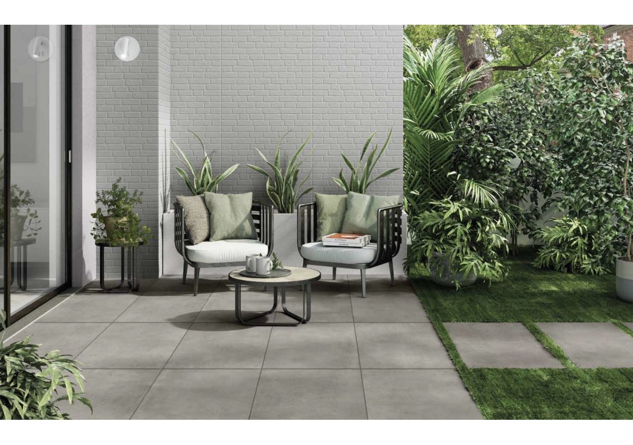 Absolute 60x120 Gris - Carrelage intérieur et extérieur en Grès Cérame émaillé (GS) Rectifié - ABCE60120GYGS