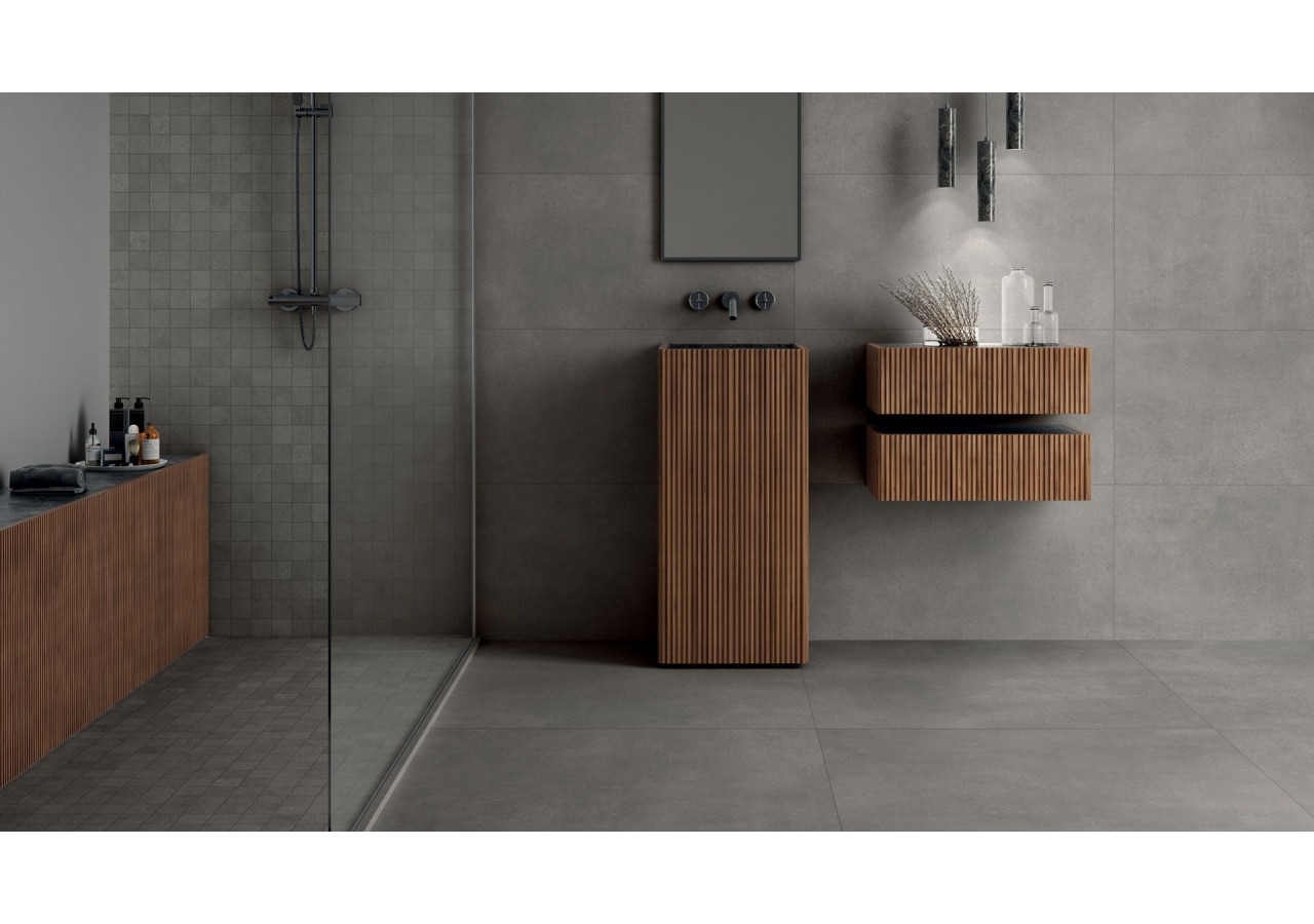Absolute 60x120 Gris - Carrelage intérieur en Grès Cérame émaillé (GS) Rectifié - ABCE60120SM
