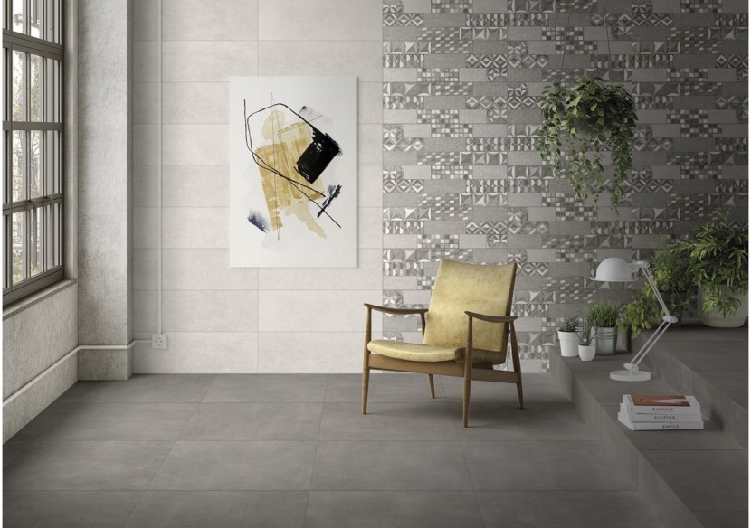 Absolute 80x80 Gris - Carrelage intérieur en Grès Cérame émaillé (GS) Rectifié - ABCE8080SM