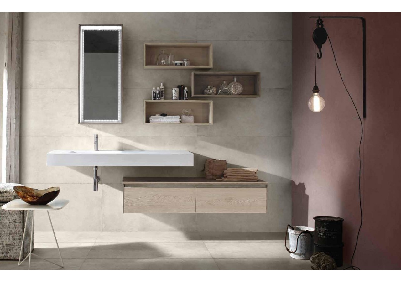 Boston 40x80 Blanc - Carrelage intérieur en Grès Cérame émaillé (GS) Rectifié - BO40WH