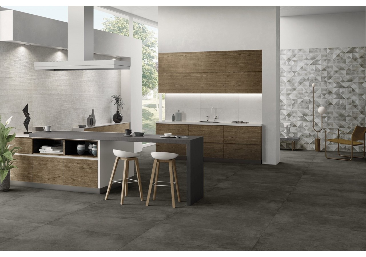 Boston 60x120 Gris - Carrelage intérieur en Grès Cérame émaillé (GS) Rectifié - BO120ASR9