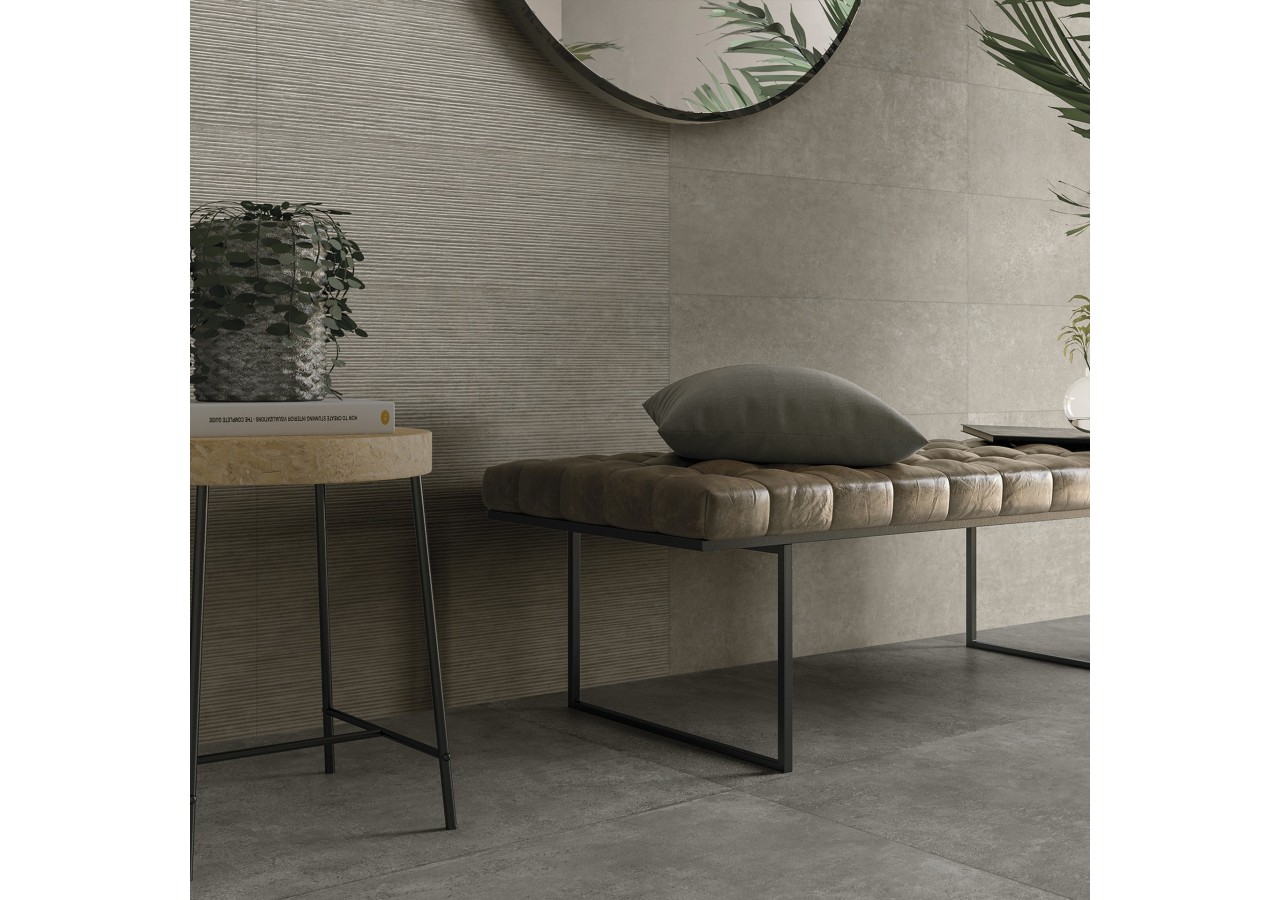 Boston 30x90 Gris - Carrelage intérieur en Grès Cérame émaillé (GS) Rectifié - RBO3090GY