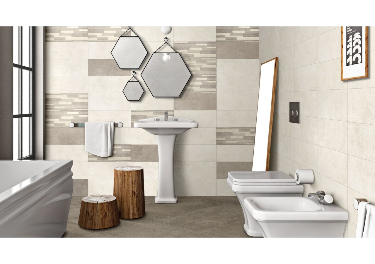 Boston 20x50 Blanc - Carrelage intérieur en Grès Cérame émaillé (GS) Naturel - MOBOWH