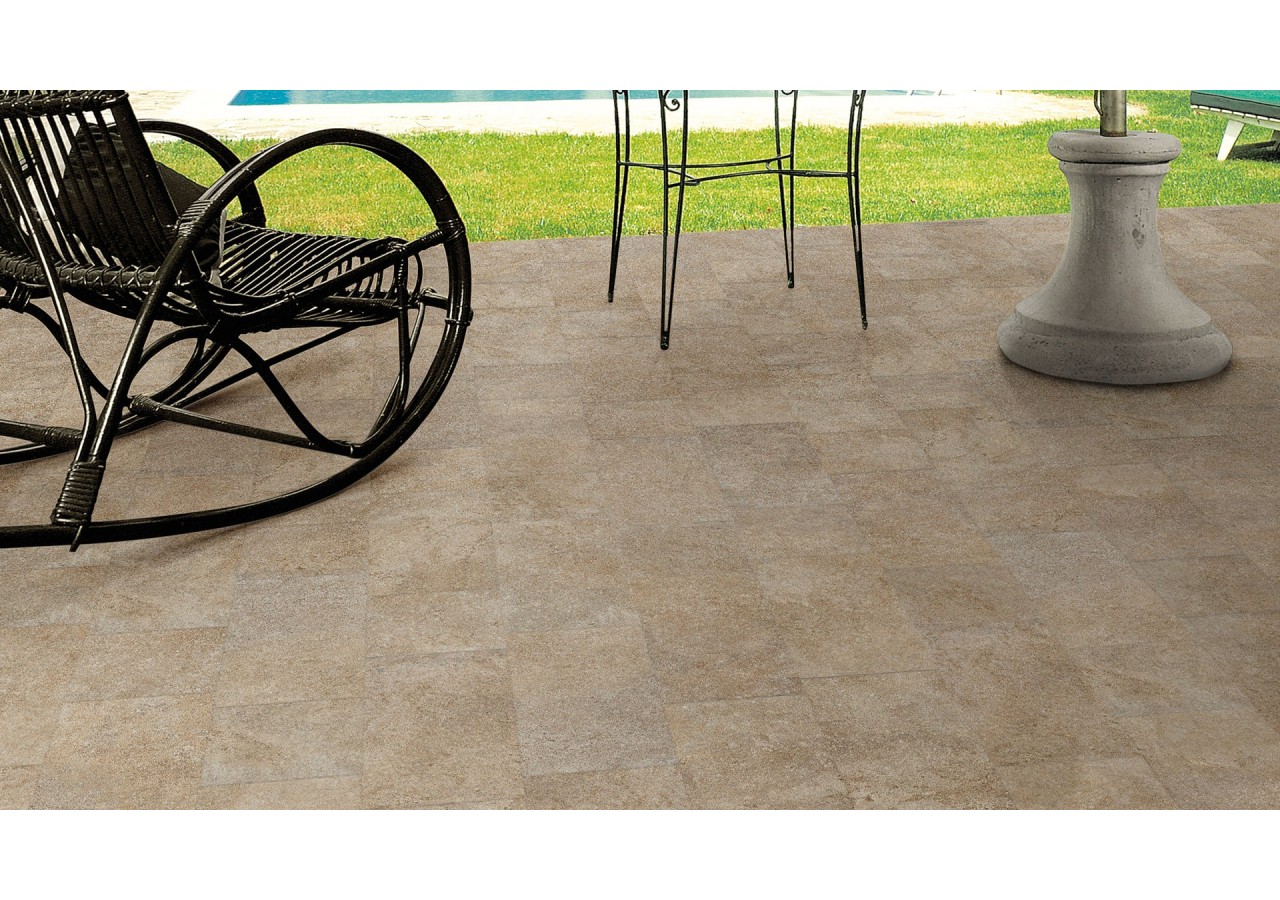 Garden 20x20 Beige - Carrelage intérieur et extérieur en Grès Cérame émaillé (GS) Naturel GRIP - GA20BG