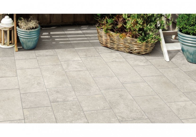 Garden 20x20 Blanc - Carrelage intérieur et extérieur en Grès Cérame émaillé (GS) Naturel GRIP - GA20BI