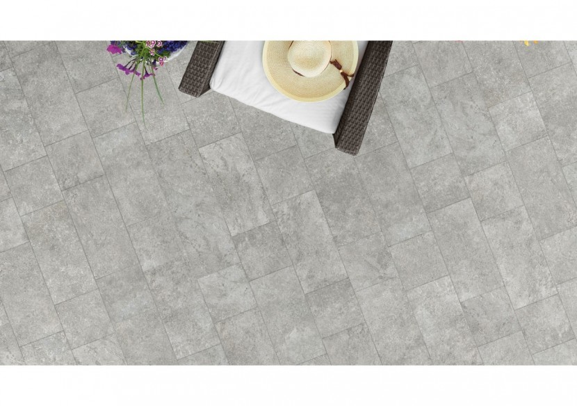 Garden 20x40 Gris - Carrelage intérieur et extérieur en Grès Cérame émaillé (GS) Naturel GRIP - GA40GR