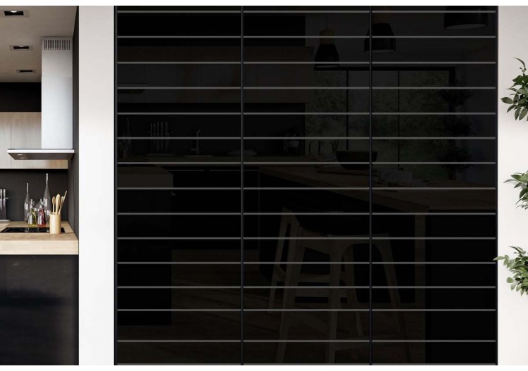 Façade de placard 3 portes coulissante Générique laqué - Kazed : Confort'Mat