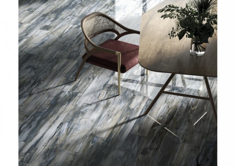 Petrified-Wood 10x30 Bleu - Carrelage intérieur en Grès Cérame émaillé (GS) rectifié poli - PEW1030BLL 2