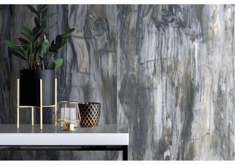 Petrified-Wood 10x30 Bleu - Carrelage intérieur en Grès Cérame émaillé (GS) Rectifié - PEW1030BL 2