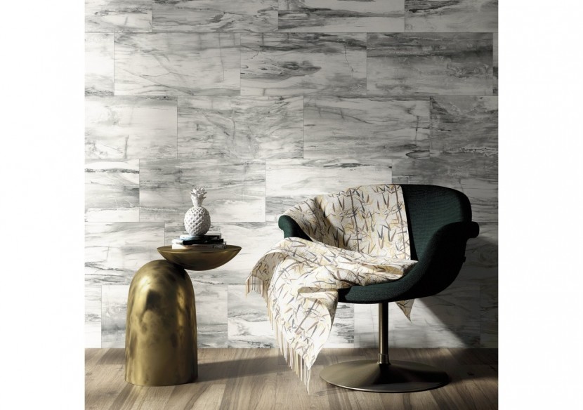 Petrified-Wood 20x120 Blanc - Carrelage intérieur en Grès Cérame émaillé (GS) Rectifié - NPEW20120WH