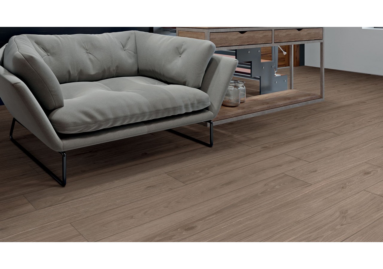 Planet 20x120 Noce - Carrelage intérieur en Grès Cérame émaillé (GS) Rectifié - NPLA20NO