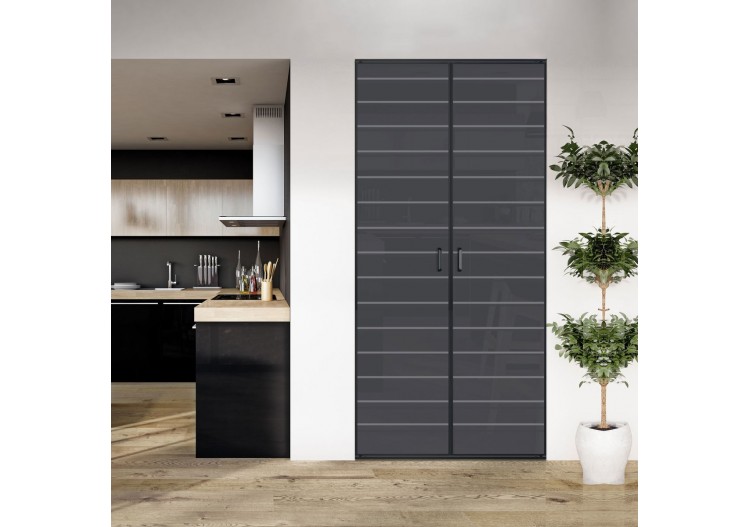 Façade de placard 2 portes pivotante Générique laqué - Kazed : Confort'Mat 2