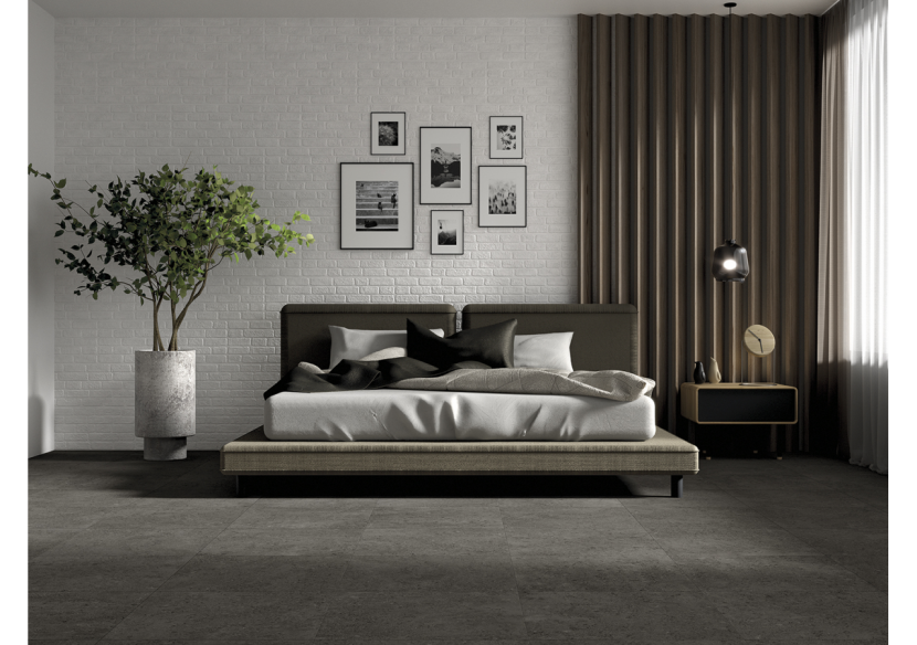 Shellstone 10x30 Anthracite - Carrelage intérieur en Grès Cérame émaillé (GS) Rectifié - SH1030DA