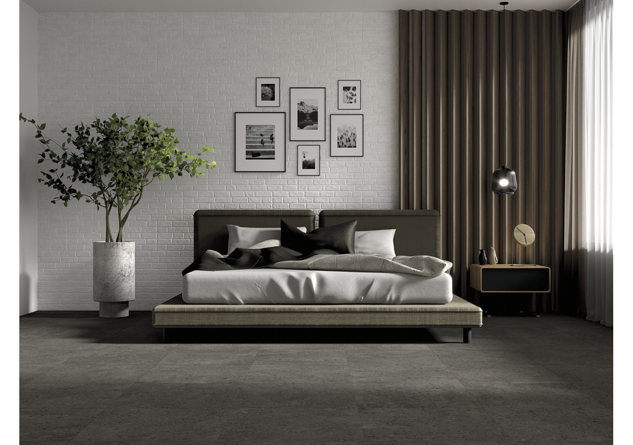 Shellstone 30x30 Anthracite - Carrelage intérieur en Grès Cérame émaillé (GS) Rectifié - SH3030DA