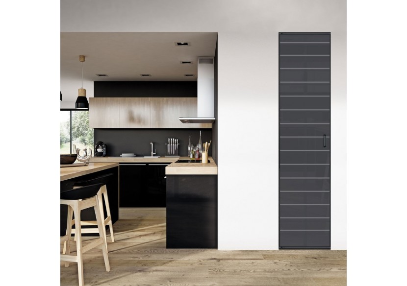 Façade de placard 1 portes pivotante Générique laqué - Kazed : Confort'Mat