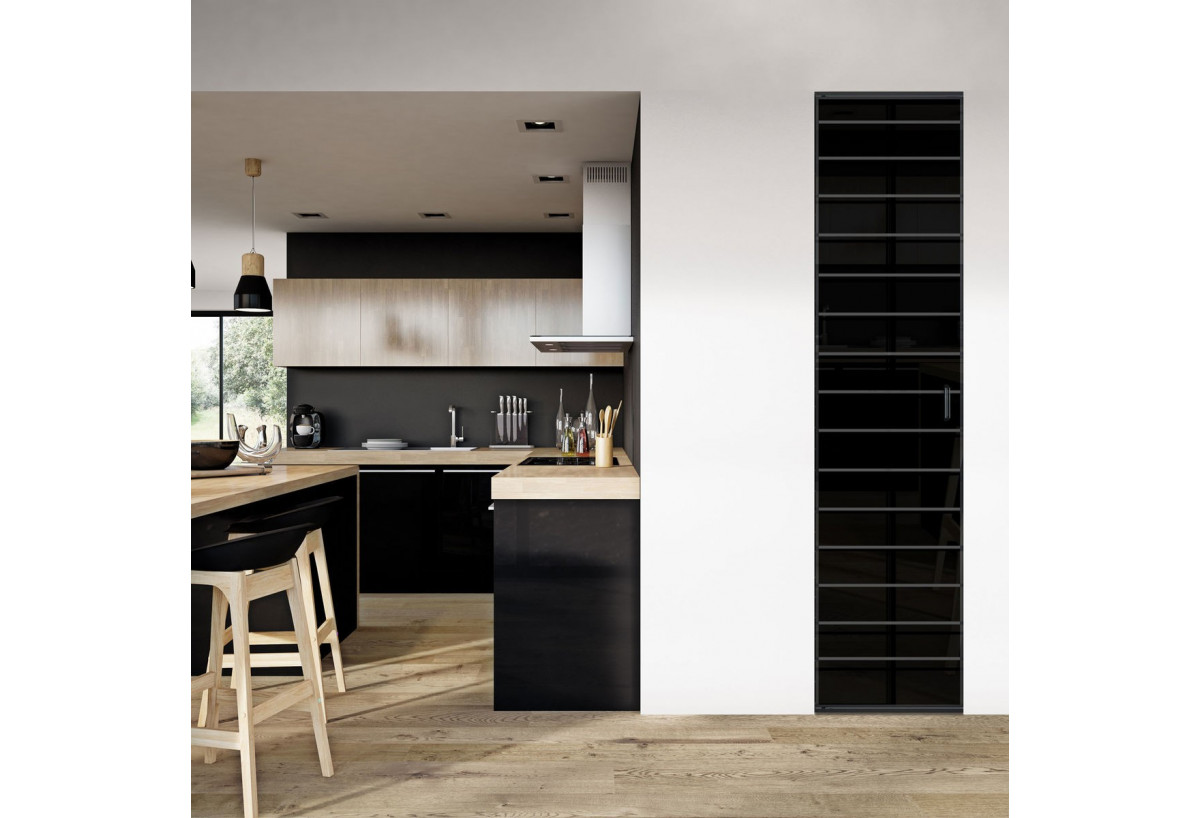 Façade de placard 1 portes pivotante Générique laqué - Kazed : Confort'Mat