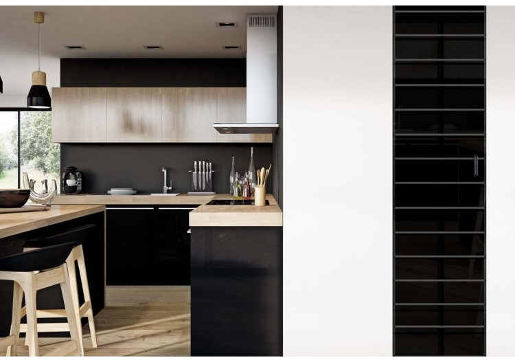 Façade de placard 1 portes pivotante Générique laqué - Kazed : Confort'Mat