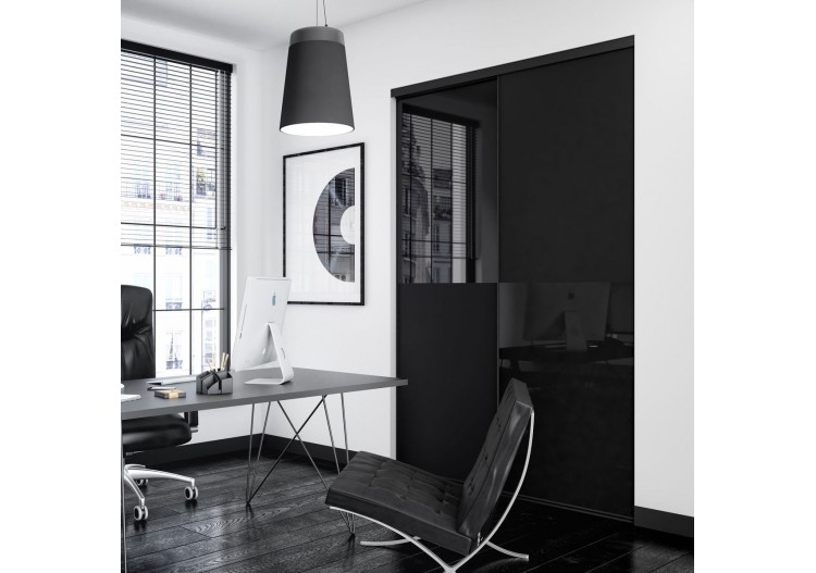 Façade de placard 2 portes coulissante Septième art - Kazed : Confort'Mat 2