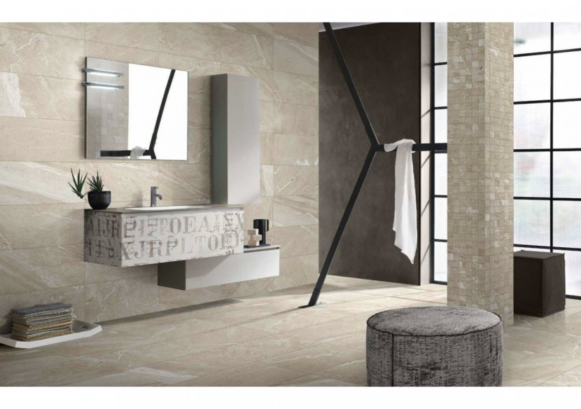 Stone Wave 30x60 Greige - Carrelage intérieur et extérieur en Grès Cérame émaillé (GS) Naturel GRIP - SW3060GGG