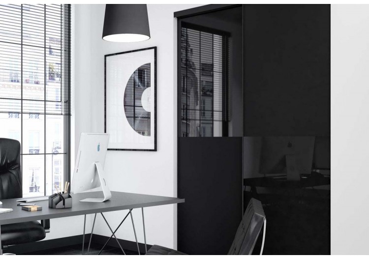 Façade de placard 2 portes coulissante Septième art - Kazed : Confort'Mat