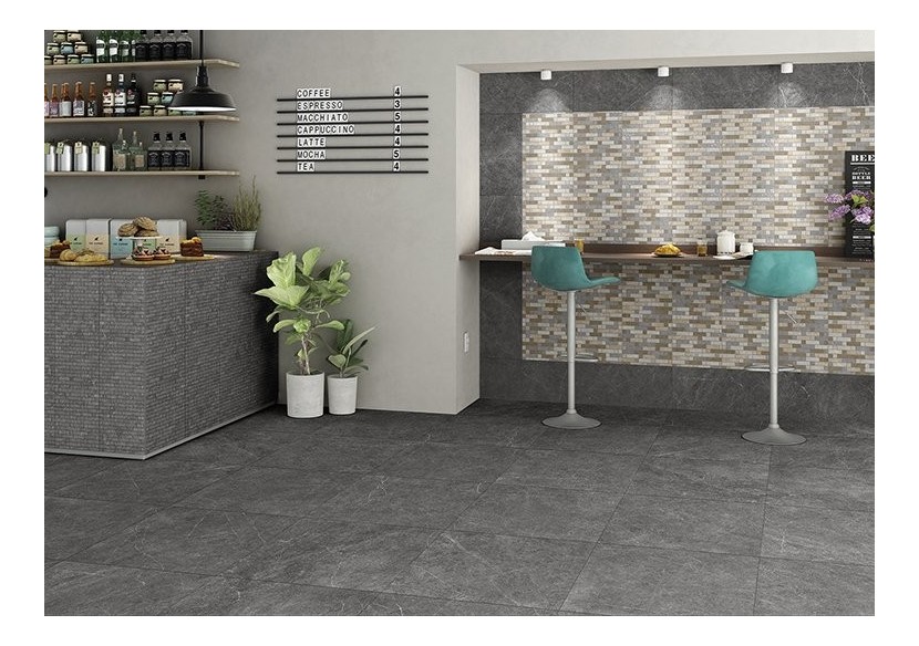 Time 60x120 Noir - Carrelage intérieur en Grès Cérame émaillé (GS) Rectifié - TI60120DA