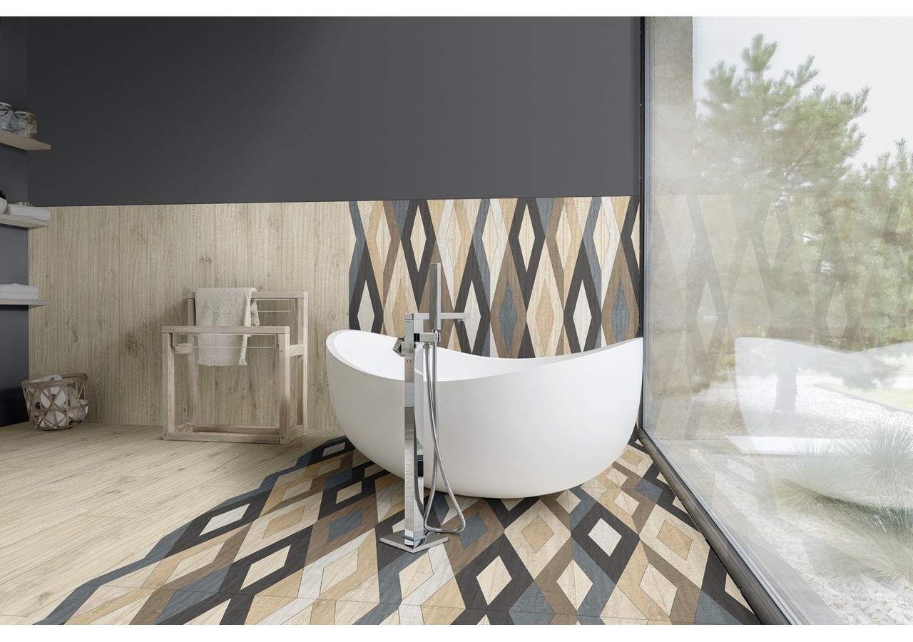 Tongass 20x120 Blond - Carrelage intérieur et extérieur en Grès Cérame émaillé (GS) Rectifié GRIP - TON20BLG