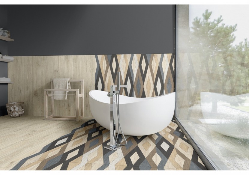 Tongass 20x120 Blond - Carrelage intérieur et extérieur en Grès Cérame émaillé (GS) Rectifié GRIP - TON20BLG