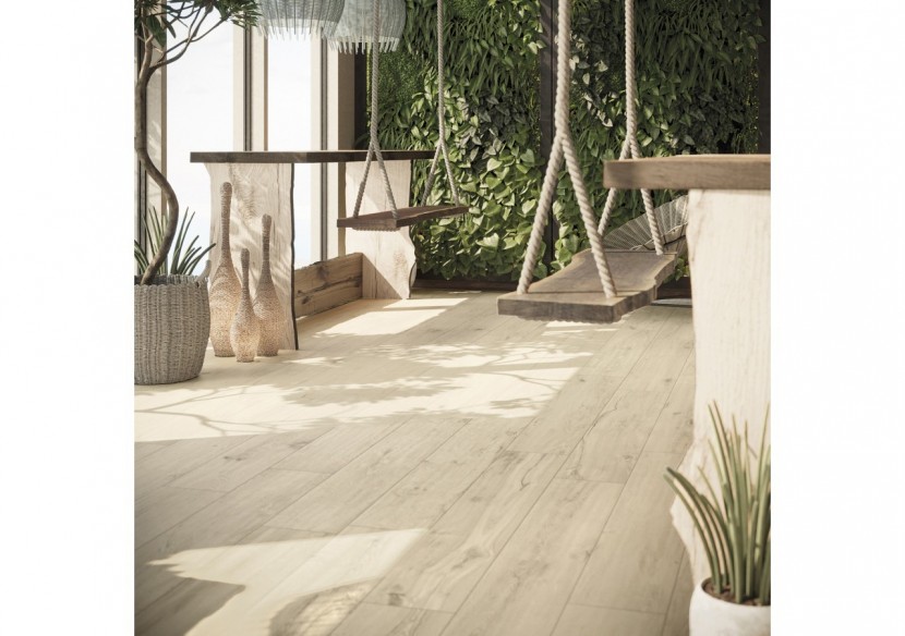 Tongass 20x120 Blond - Carrelage intérieur et extérieur en Grès Cérame émaillé (GS) Rectifié GRIP - TON20BLG