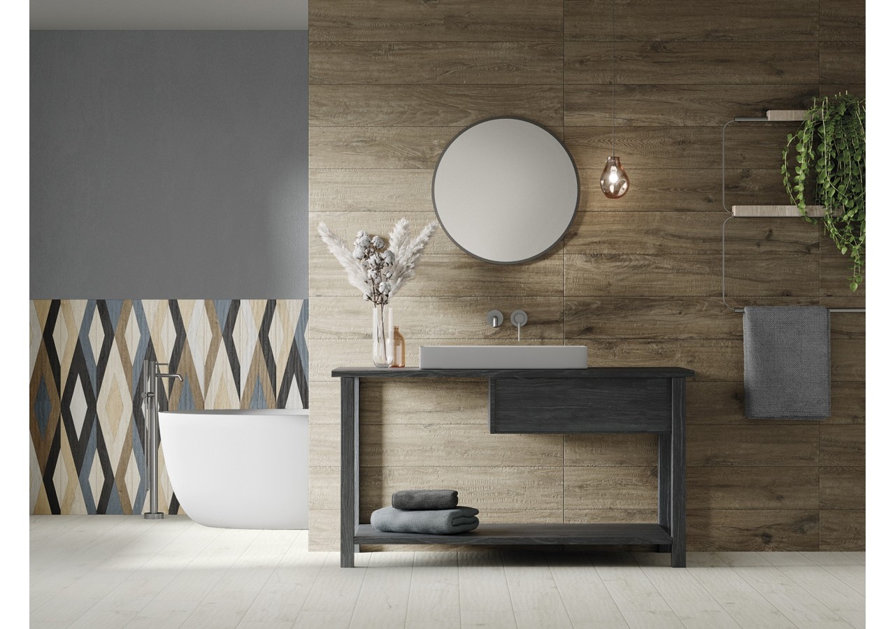 Tongass 20x120 Blanc - Carrelage intérieur en Grès Cérame émaillé (GS) Rectifié - TON20WH