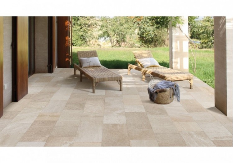 Via-Verdi 25x25 Beige - Carrelage intérieur et extérieur en Grès Cérame émaillé (GS) Naturel GRIP - VV25BG 2