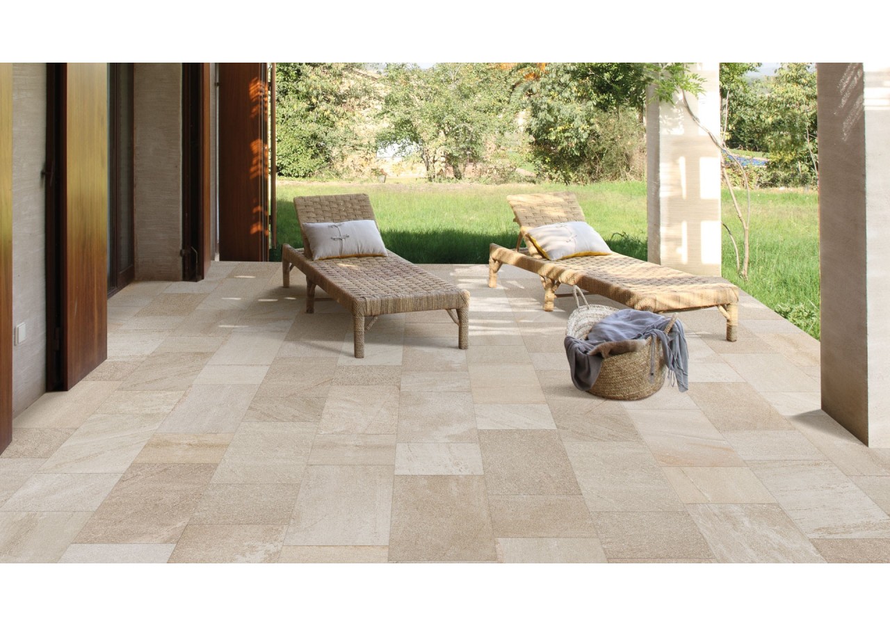 Via-Verdi 25x50 Beige - Carrelage intérieur et extérieur en Grès Cérame émaillé (GS) Naturel GRIP - VV50BG