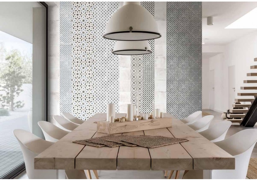 Vintage 20x20 Blanc - Carrelage intérieur en Grès Cérame émaillé (GS) Naturel - VINBI