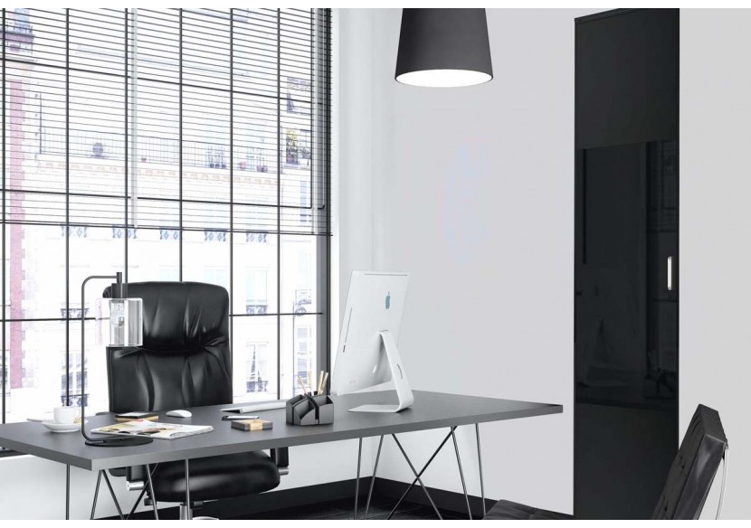 Façade de placard 1 portes pivotante Septième art - Kazed : Confort'Mat