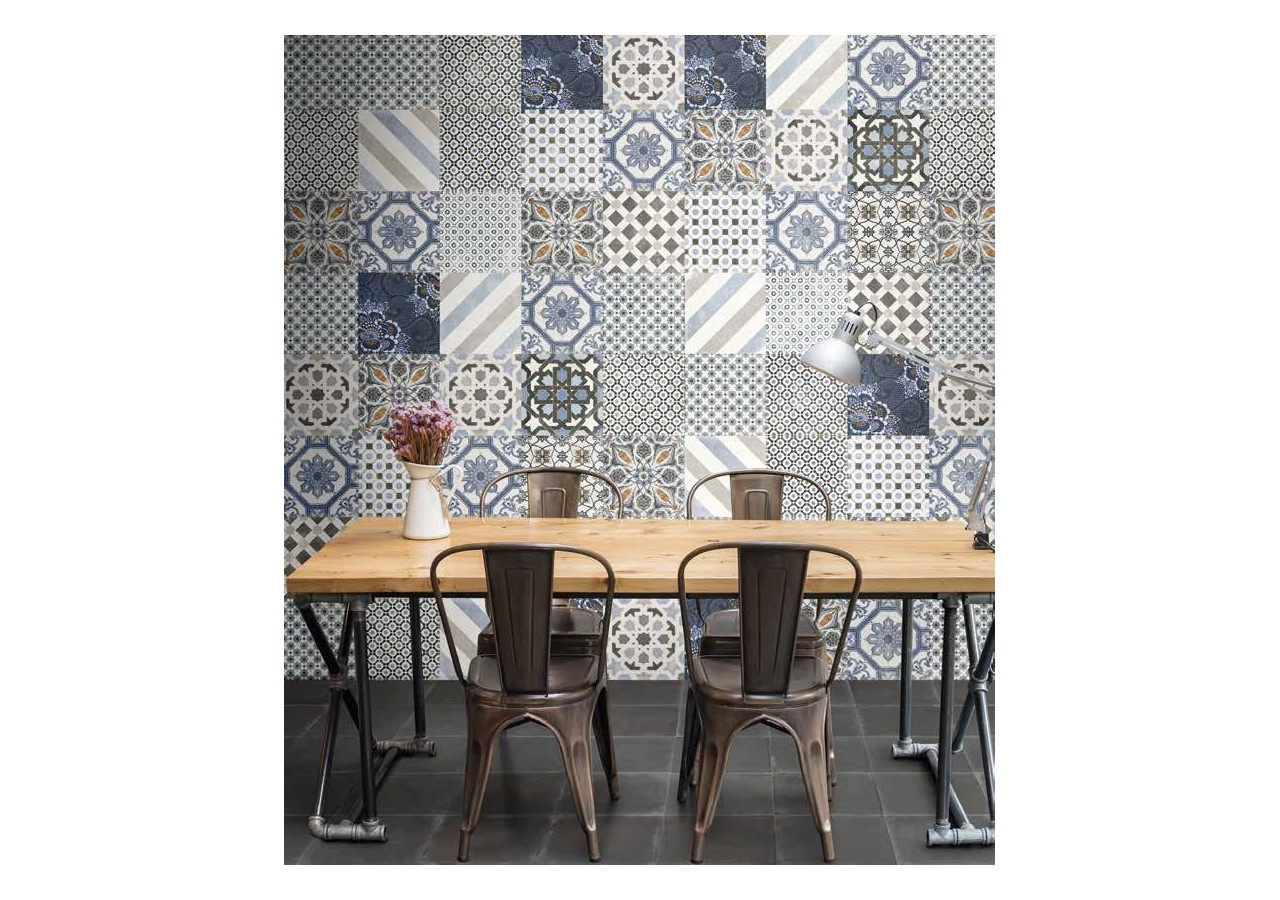 Vintage 20x20 Multicolore - Carrelage intérieur en Grès Cérame émaillé (GS) Naturel - VINDEC2