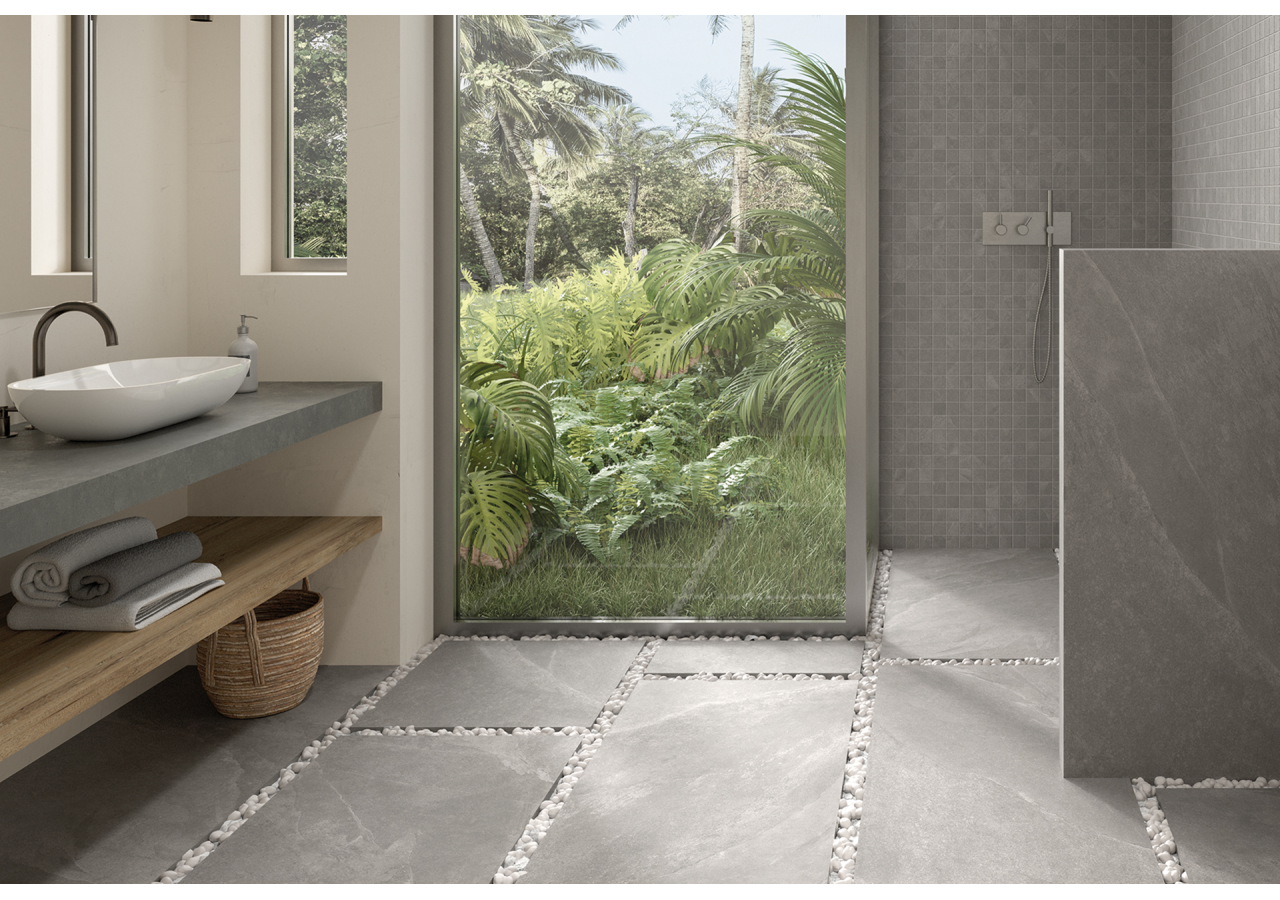 Wales 30x60 Gris - Carrelage intérieur et extérieur en Grès Cérame émaillé (GS) Rectifié GRIP - 1004019